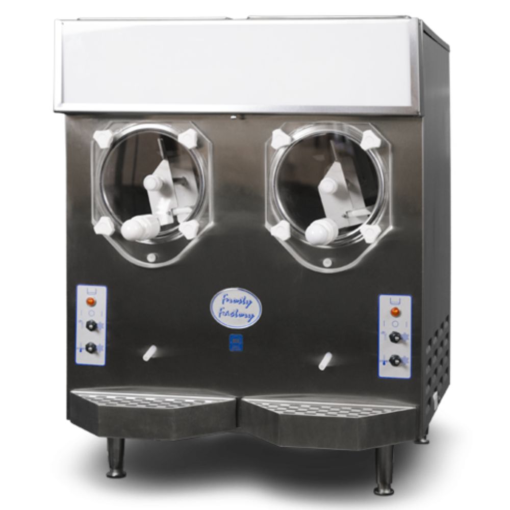 Frosty Factory 215R Frozen Drink Machine, Remote Cooled, (2) 7 qt Cylinders, (2) 12 qt Hoppers, Up to 310 10-oz Drinks/Hr (Per Dispenser)