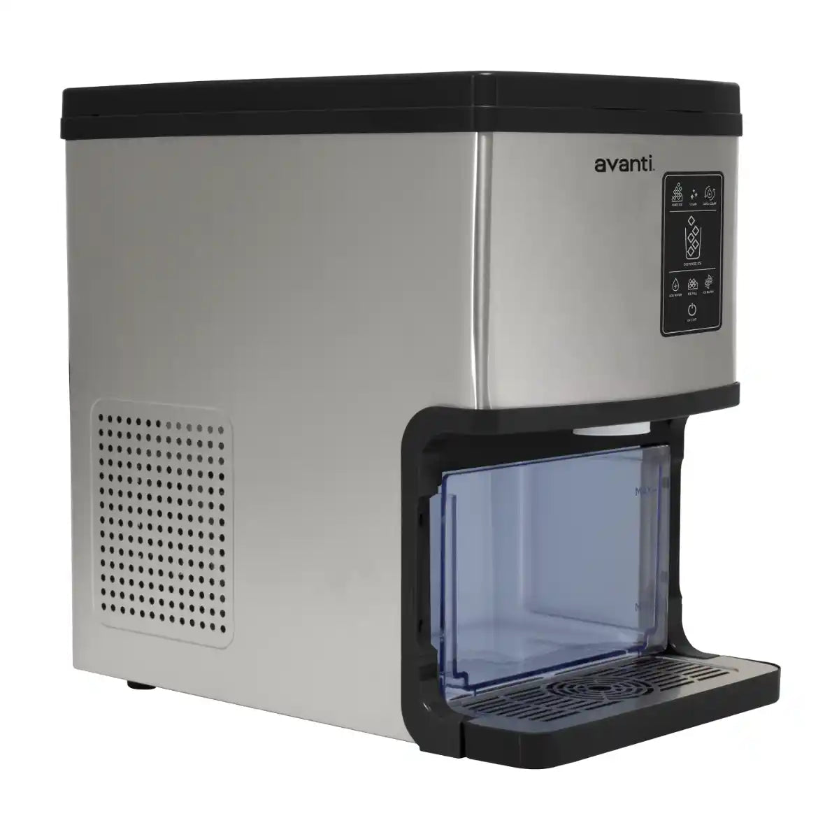 Avanti Digital Nugget Ice Maker with Dispenser, 33 lb, in Stainless Steel (NIMDTS3326S-IS)