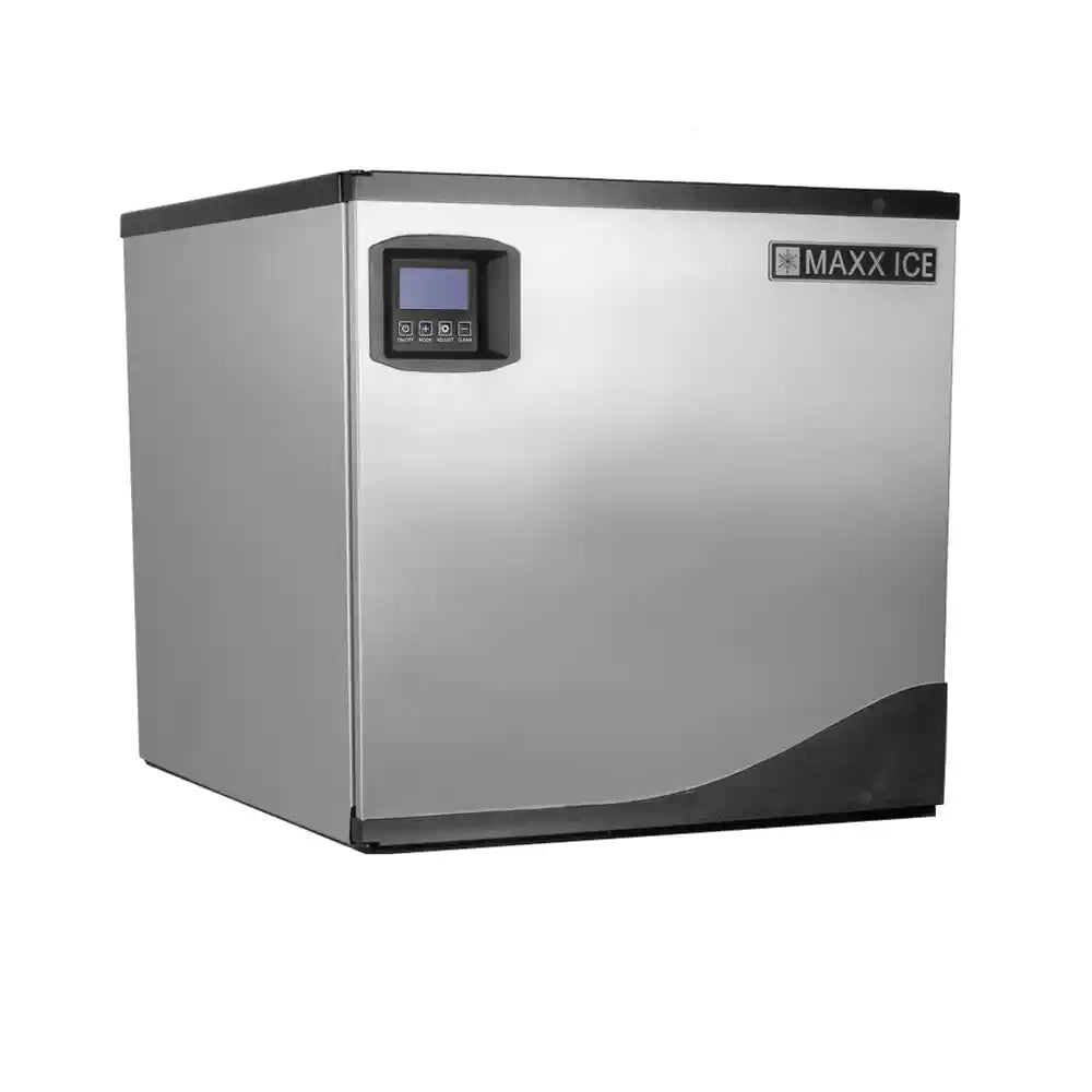 Maxx Ice Intelligent Series Modular Ice Machine, 22"W, 373 lbs/Day, Full Dice Ice Cubes, in Stainless Steel with Black Trim (MIM360N)