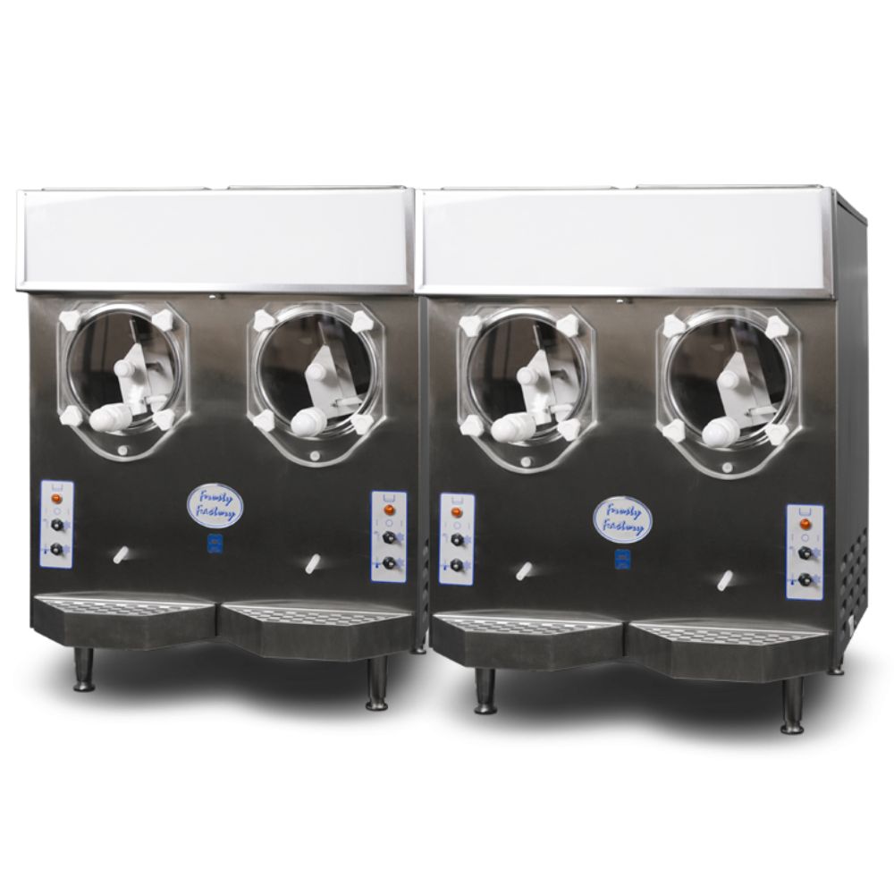 Frosty Factory 215R Frozen Drink Machine, Remote Cooled, (2) 7 qt Cylinders, (2) 12 qt Hoppers, Up to 310 10-oz Drinks/Hr (Per Dispenser)