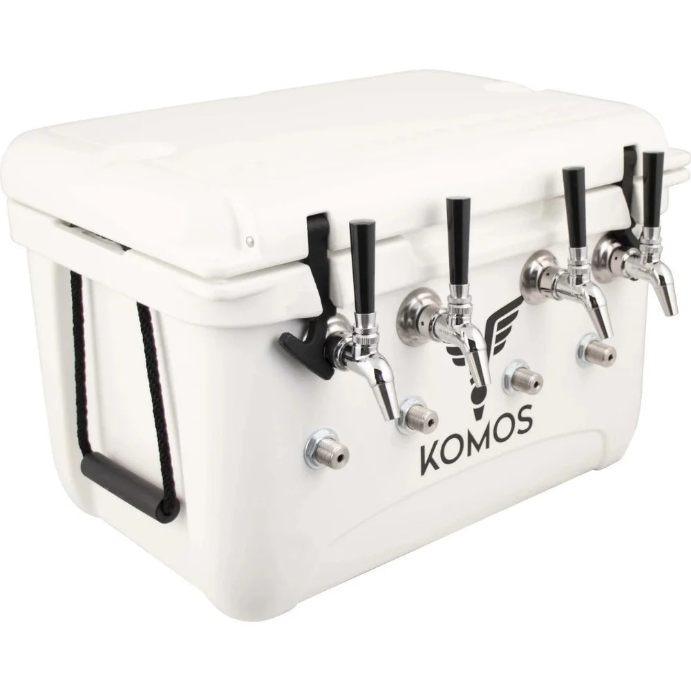 Komos Rubicon Jockey Box (4 Tap) - Front Entry Faucet and Inlets Photo