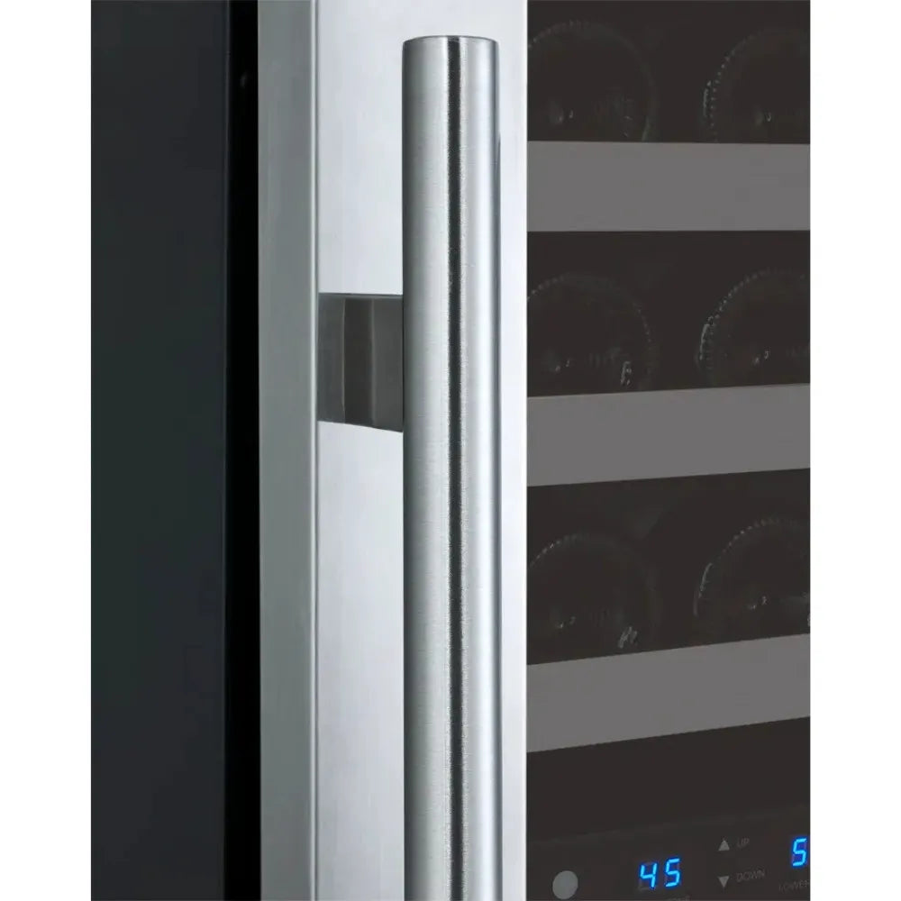 Allavino VSWR121-2 Wine Fridge Stainless Steel Handle Close Up Photo
