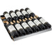 rack of Allavino FlexCount II 121 Bottle Dual Zone Wine Refrigerator with wine bottles on it