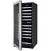 photo of Allavino FlexCount II 121 Bottle Dual Zone Wine Refrigerator door being slightly open