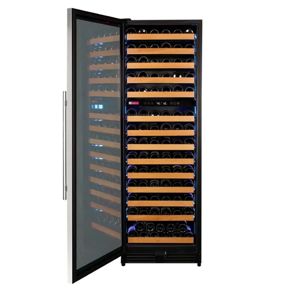 front view of Allavino VSW15471D-2SL Wine Cooler with door open