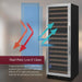 Infographic of Allavino VSW15471d-2 Wine Fridge Dual Pane Glass Feature