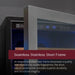 Stainless Steel Allavino VSW15471d-2 Wine Cooler Seamless Frame Design Close Up Photo