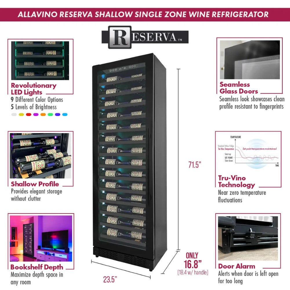 six of the main features of the Allavino VSW6771S-1BL Wine Refrigerator