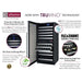 Allavino 121 Bottle Wine Cooler Tru-Vino Technology Features Infographic