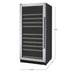 dimensions of Allavino VSWR128-1SL20 Wine Refrigerator