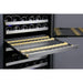 rack of Allavino VSWR128-1SL20 Wine Refrigerator pulled out