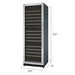 dimensions of the Allavino VSWR172-2SL20 Wine Cooler