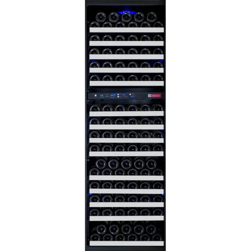 front image of full racks of the Allavino VSWR172-2SL20 Wine Refrigerator