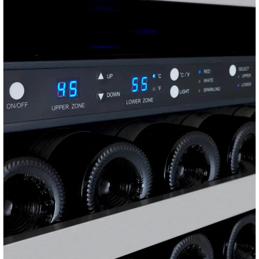 Close Up Photo of Allavino VSWR172-2 Wine Refrigerator Temp Control Display