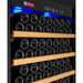 Close-up image of shelf space of the Allavino YHWR305-1BL20 Wine Cooler