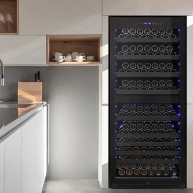 Photo of Vinotemp EL-300TS Wine Refrigerator Integrated Into Kitchen Cabinetry