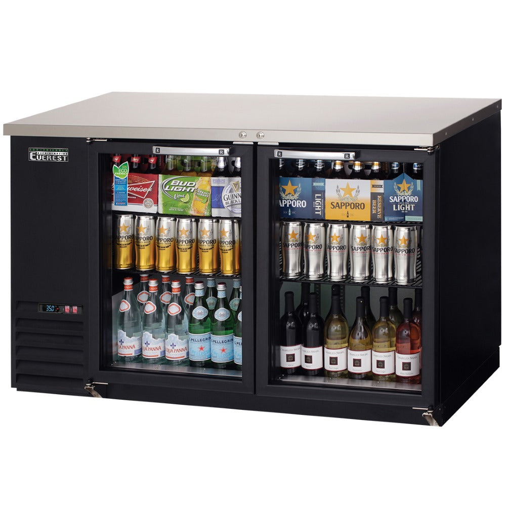 image of front side of Everest Refrigeration EBB59G Back Bar Cooler