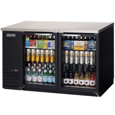 image of front side of Everest Refrigeration EBB59G Back Bar Cooler