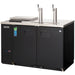 front view of everest refrigeration EBD2-CT kegerator