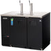 everest refrigeration EBDS2-24 kegerator front view