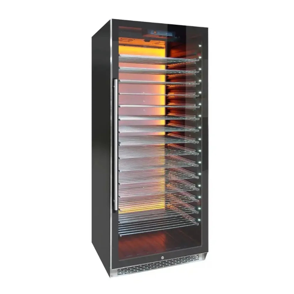 Vinotemp EL-300COMM Wine Refrigerator Angled Front Photo