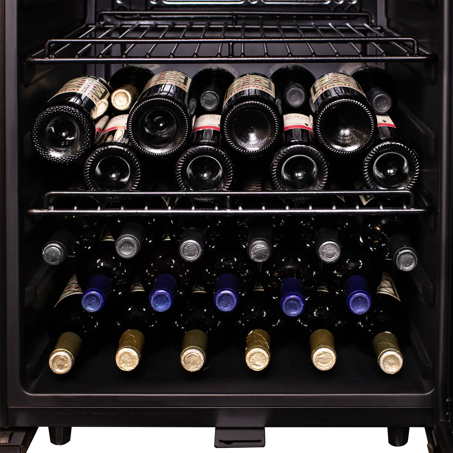 Allavino Contemporary 102 Bottle Single Zone Wine Refrigerator in Black