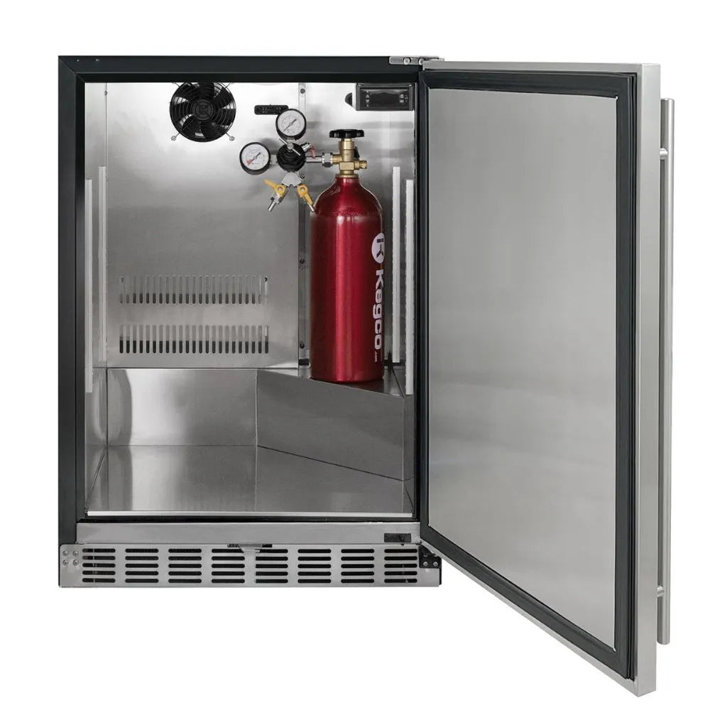Photo of CO2 Tank Installed in Kegco HK38BSU-1 Kegerator