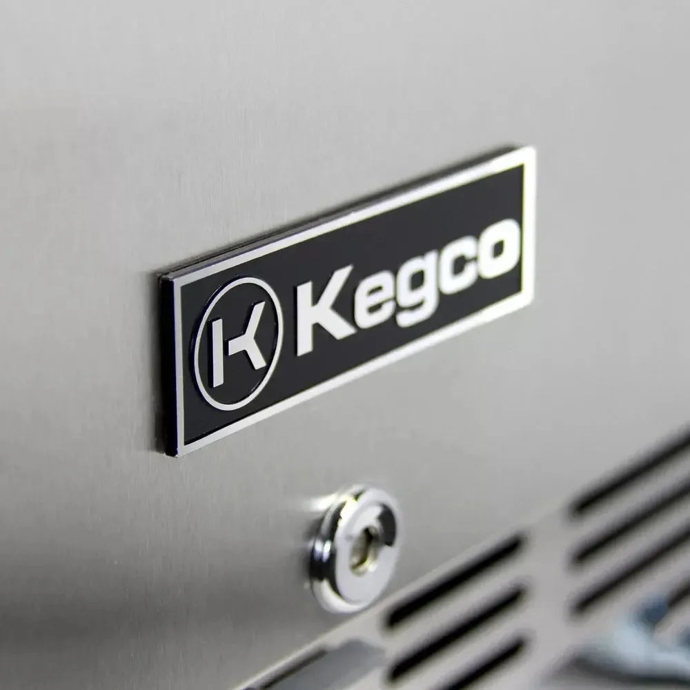 Close-up Photo of Kegco HK38BSU-3 Built-In Kegerator Stainless Steel Door Lock