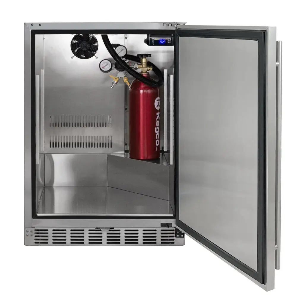 Photo of Kegco HK38SSU-3 Built-in Kegerator CO2 Tank Installation