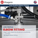 Photo of Kegco HK38SSU-3 Built-in Kegerator Elbow Fitting