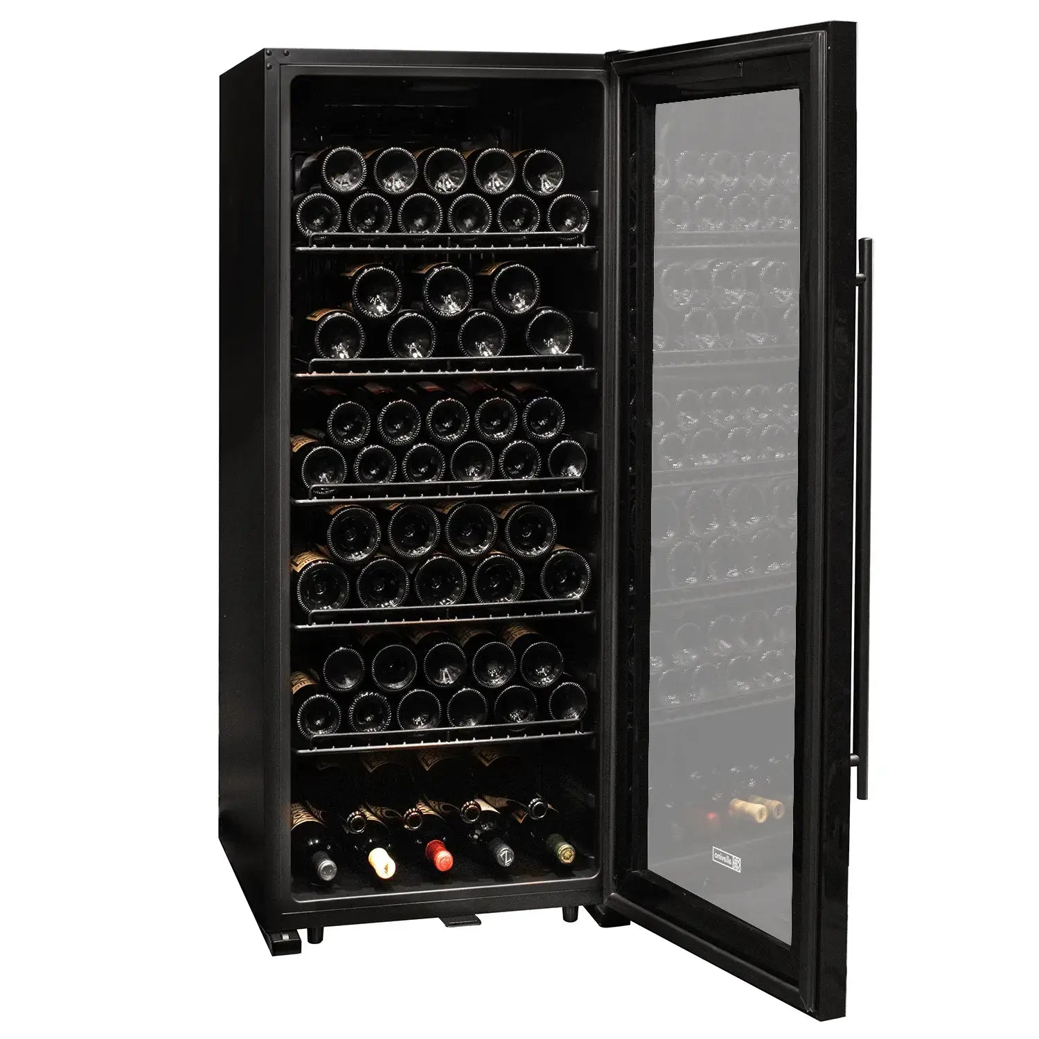 Allavino Contemporary 102 Bottle Single Zone Wine Refrigerator in Black