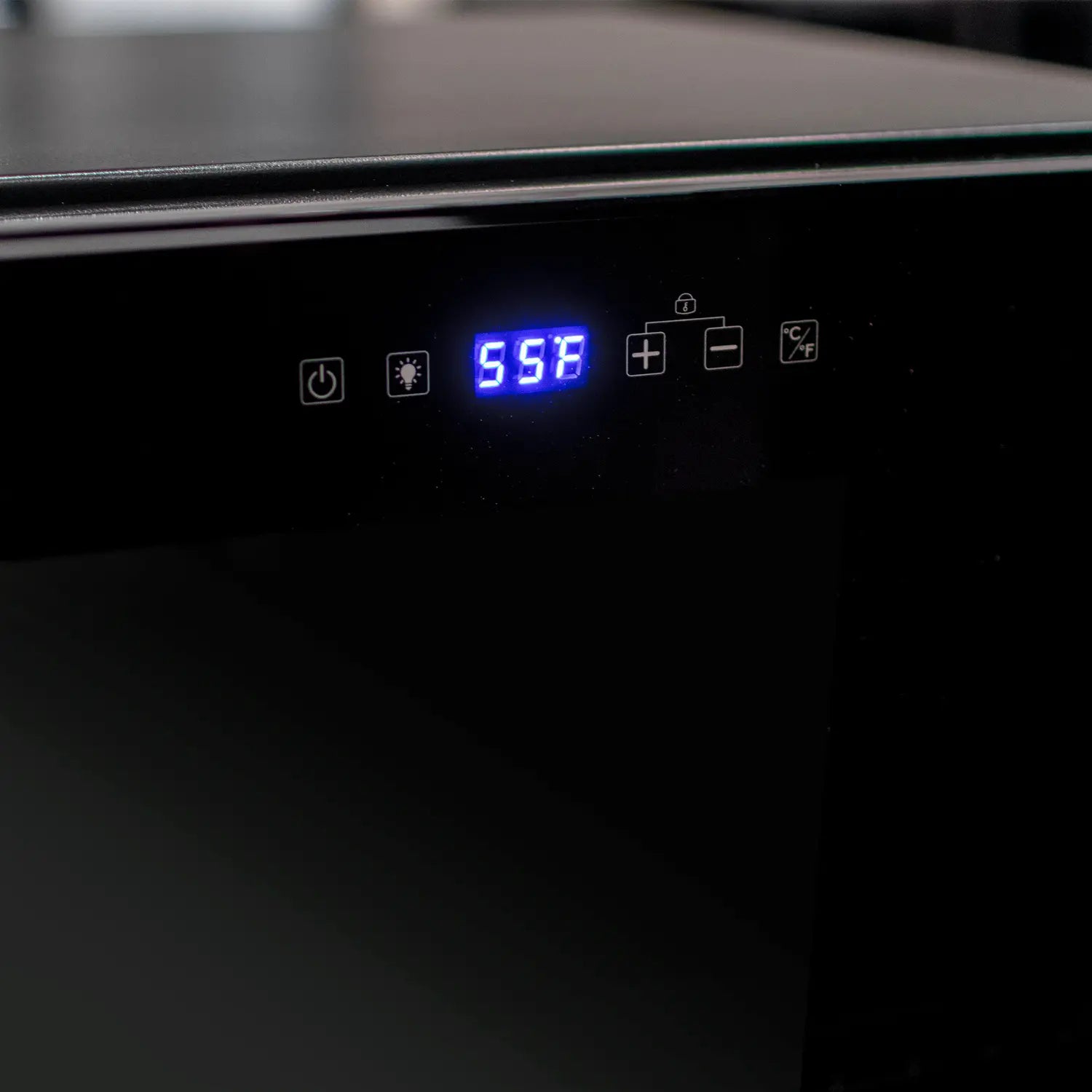 Allavino Contemporary 102 Bottle Single Zone Wine Refrigerator in Black