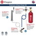 Infographic of Kegco HK38BSU-1 Built-In Kegerator Direct Draw Kit Features