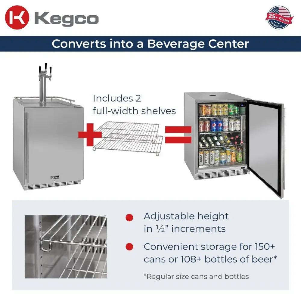 HK38SSU-3 Kegerator to Refrigerator Conversion Infographic