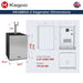 HK48BSA-2 Kegerator Dimensions Illustration