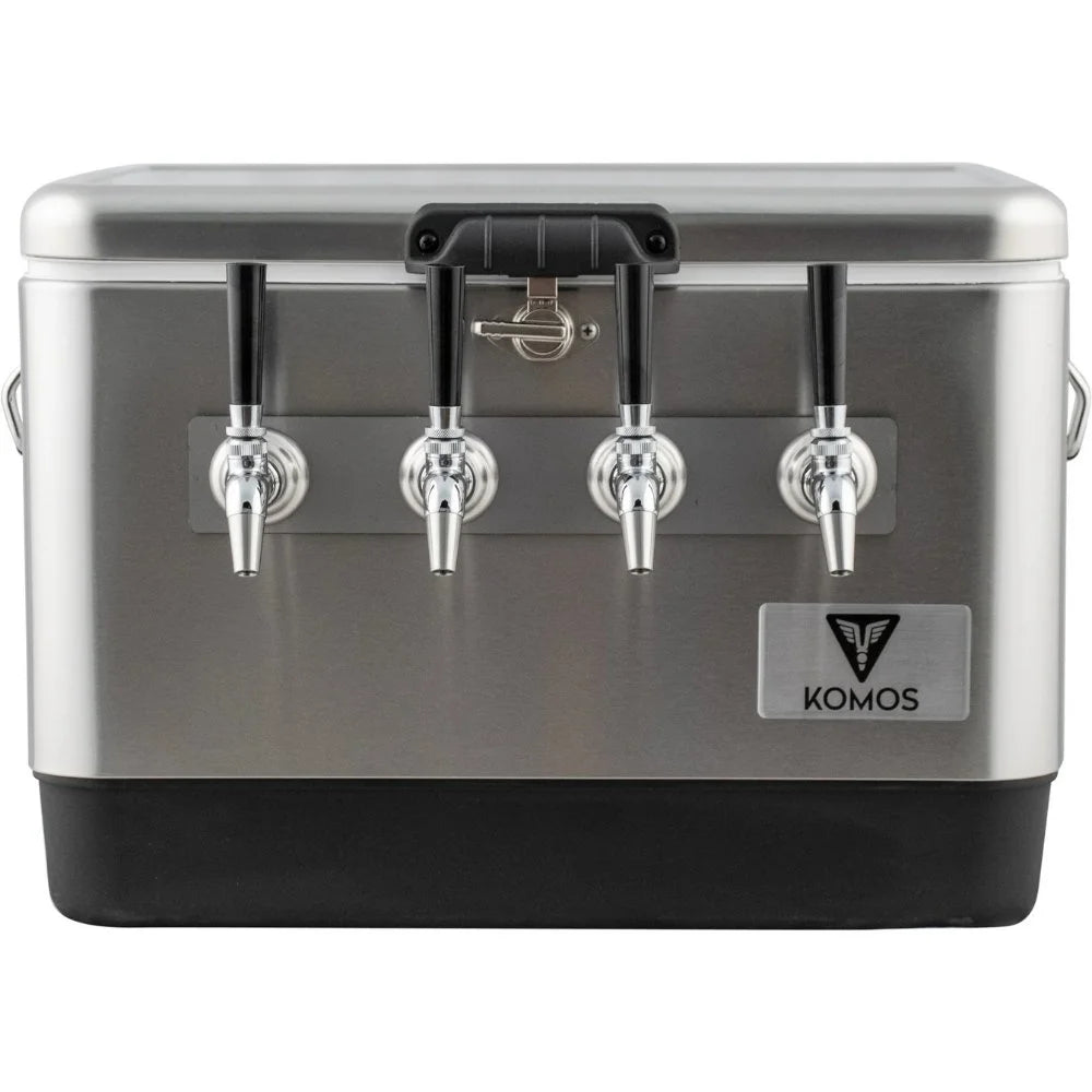 4 Tap Stainless Steel Draft Box Front Side Photo