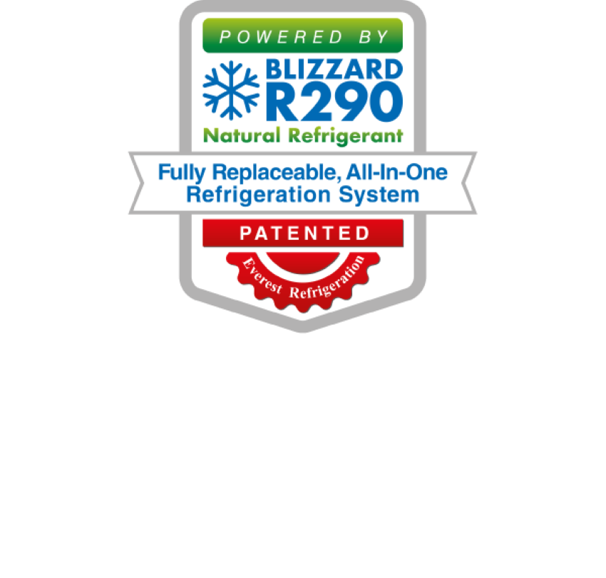 everest refrigeration EBD1 kegerator R290-Badge