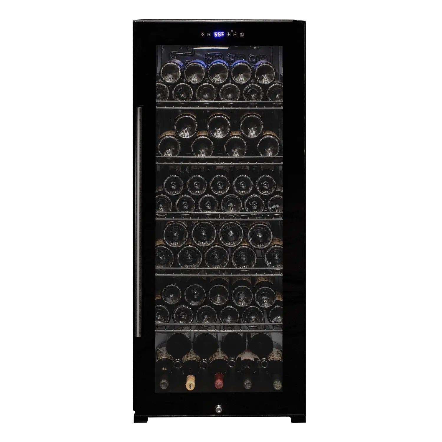 Allavino Contemporary 102 Bottle Single Zone Wine Refrigerator in Black