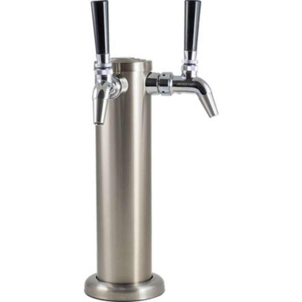Komos Stainless Draft Tower w/ Intertap Faucets (w/ Duotight Fittings)