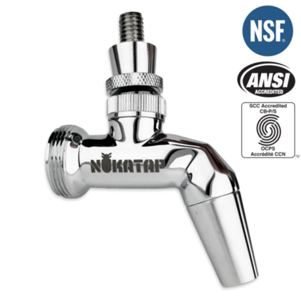 KegLand NukaTap Stainless Steel Beer Faucet Forward Sealing