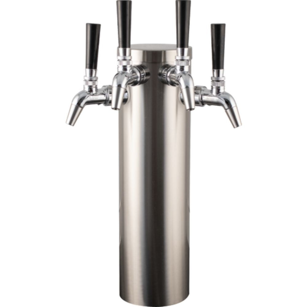 Komos Stainless Draft Tower w/ Intertap Faucets (w/ Duotight Fittings)