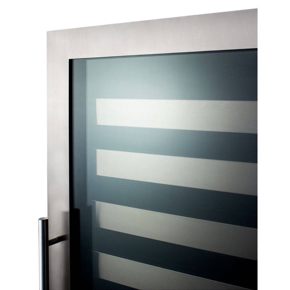 Summit 24" Wide 149 Bottle Triple-Zone Built-In Wine Cooler