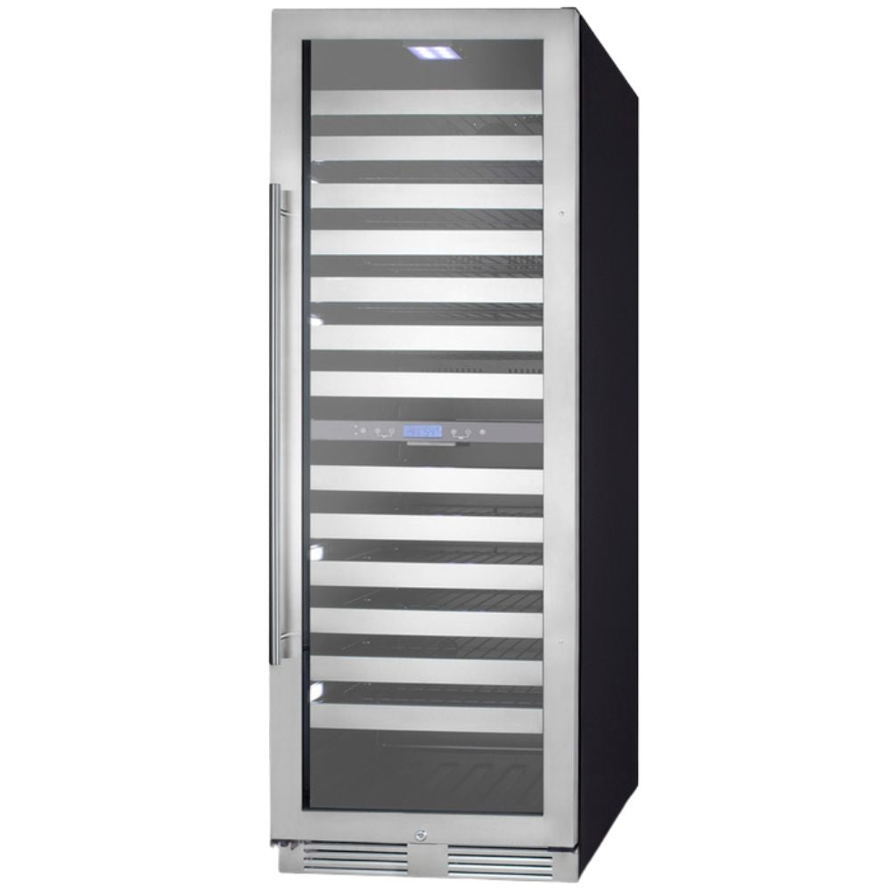 Summit 24" Wide 163 Bottle Dual-Zone Built-In Wine Cooler