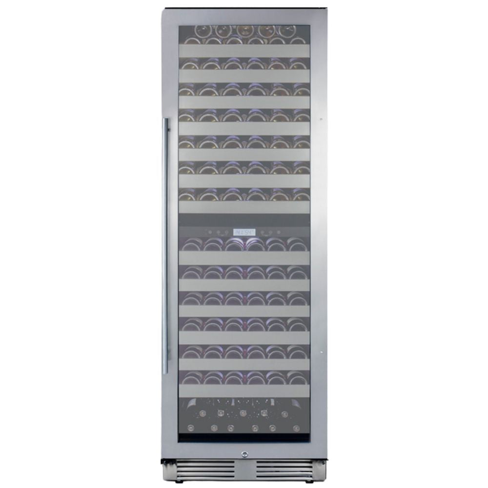 Summit 24" Wide 163 Bottle Dual-Zone Built-In Wine Cooler