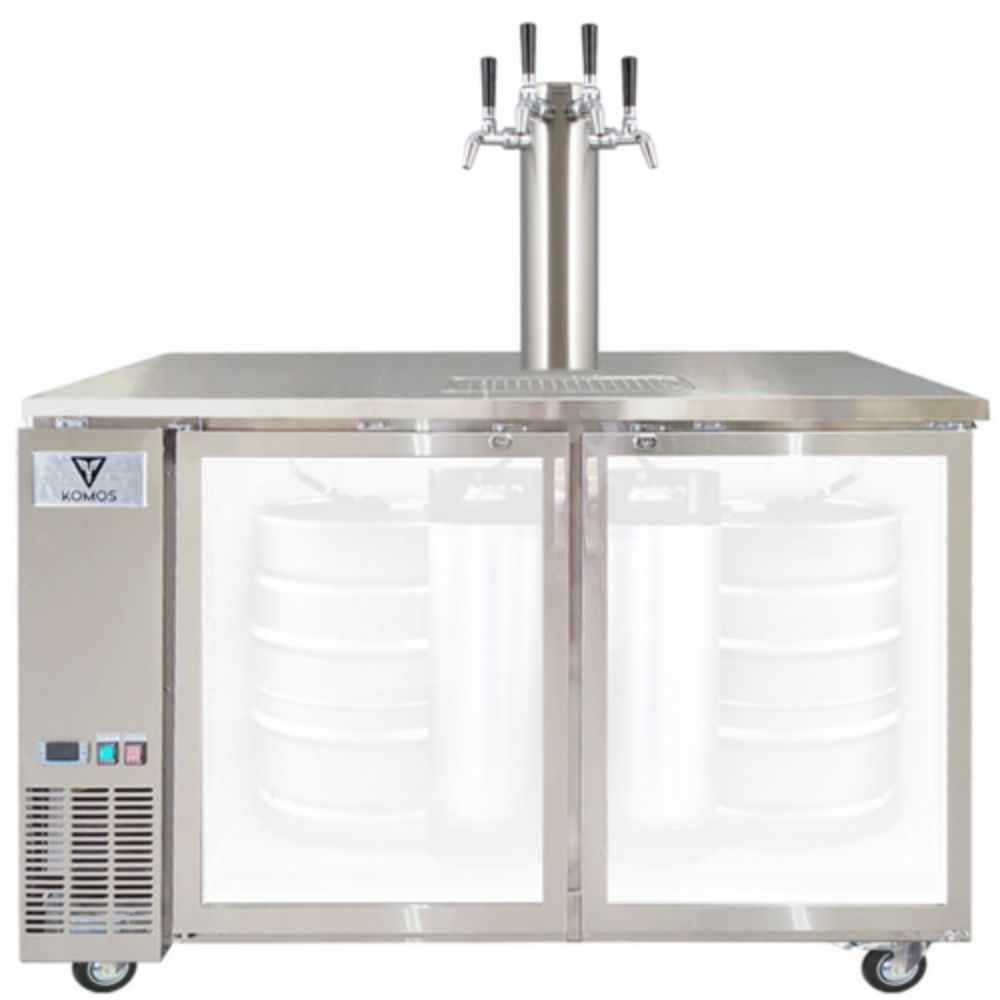 Komos Olympus Deluxe 58-7/8" Glass Door Kegerator