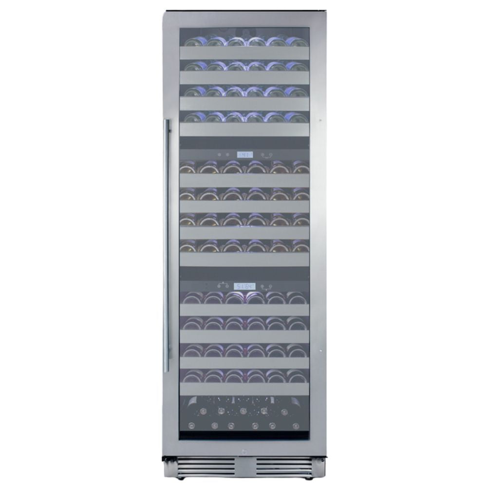 Summit 24" Wide 149 Bottle Triple-Zone Built-In Wine Cooler