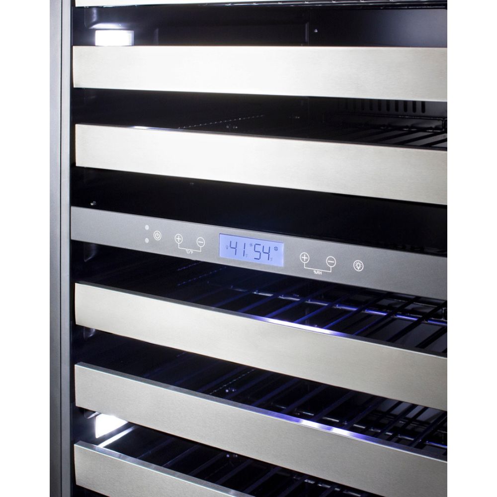 Summit 24" Wide 163 Bottle Dual-Zone Built-In Wine Cooler