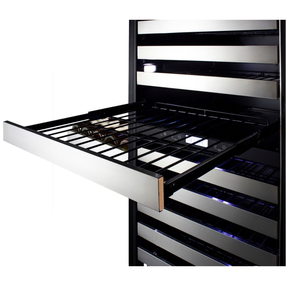 Summit 24" Wide 163 Bottle Dual-Zone Built-In Wine Cooler