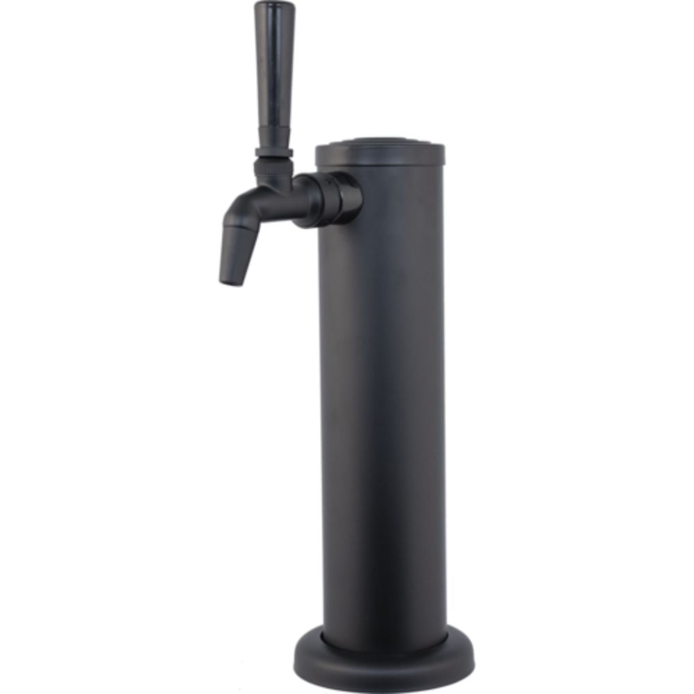 Komos Matte Black Draft Tower w/ NukaTap Faucets (w/ Duotight Fittings)