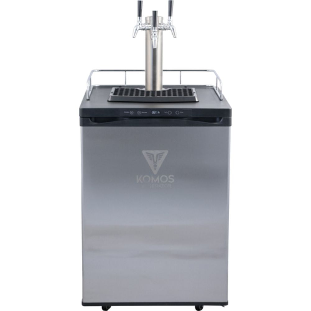 Komos 23-3/4" Freestanding Wine Kegerator with Nitrogen Dispensing